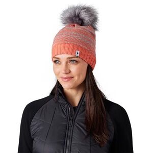 smartwool merino wool blend chair lift pom beanie